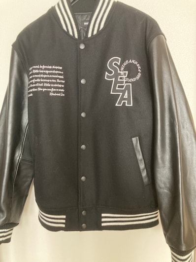 WIND AND SEA WDS Varsity Jacket "Black"