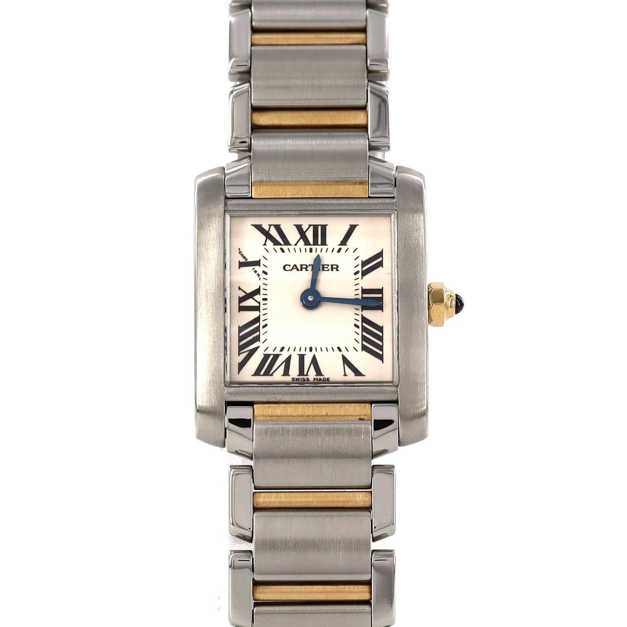 カルティエ タンクフランセーズSM コンビ W51007Q4 SSxYG クォーツ
