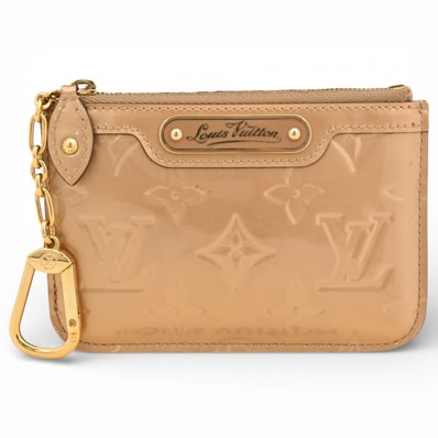 Louis Vuitton Key Pouch NM Vernis "Beige Poudre"