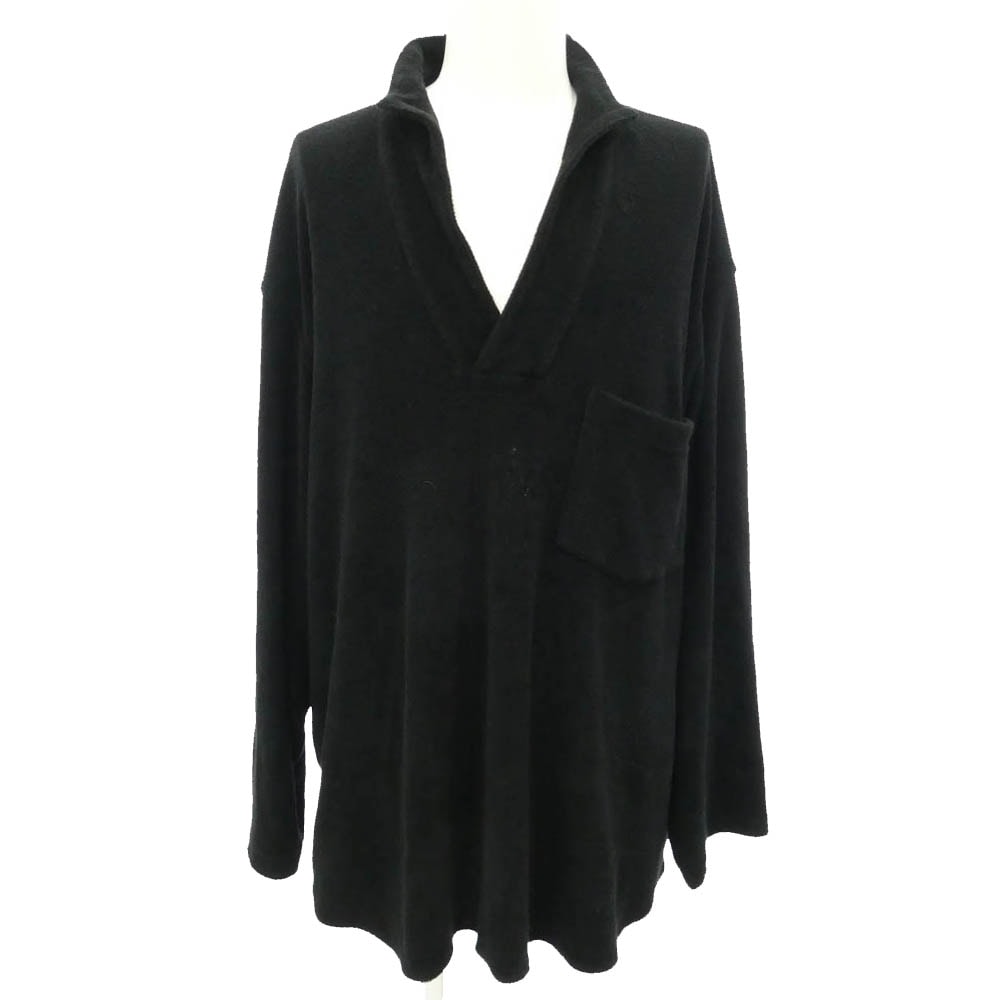 COMOLI コモリ 25SS B01-05039 パイルスキッパーシャツ ブラック系 3【中古】