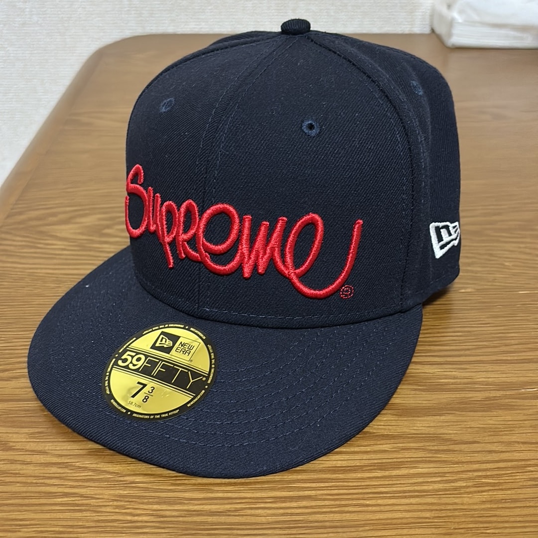 Supreme Handstyle New Era "Navy"