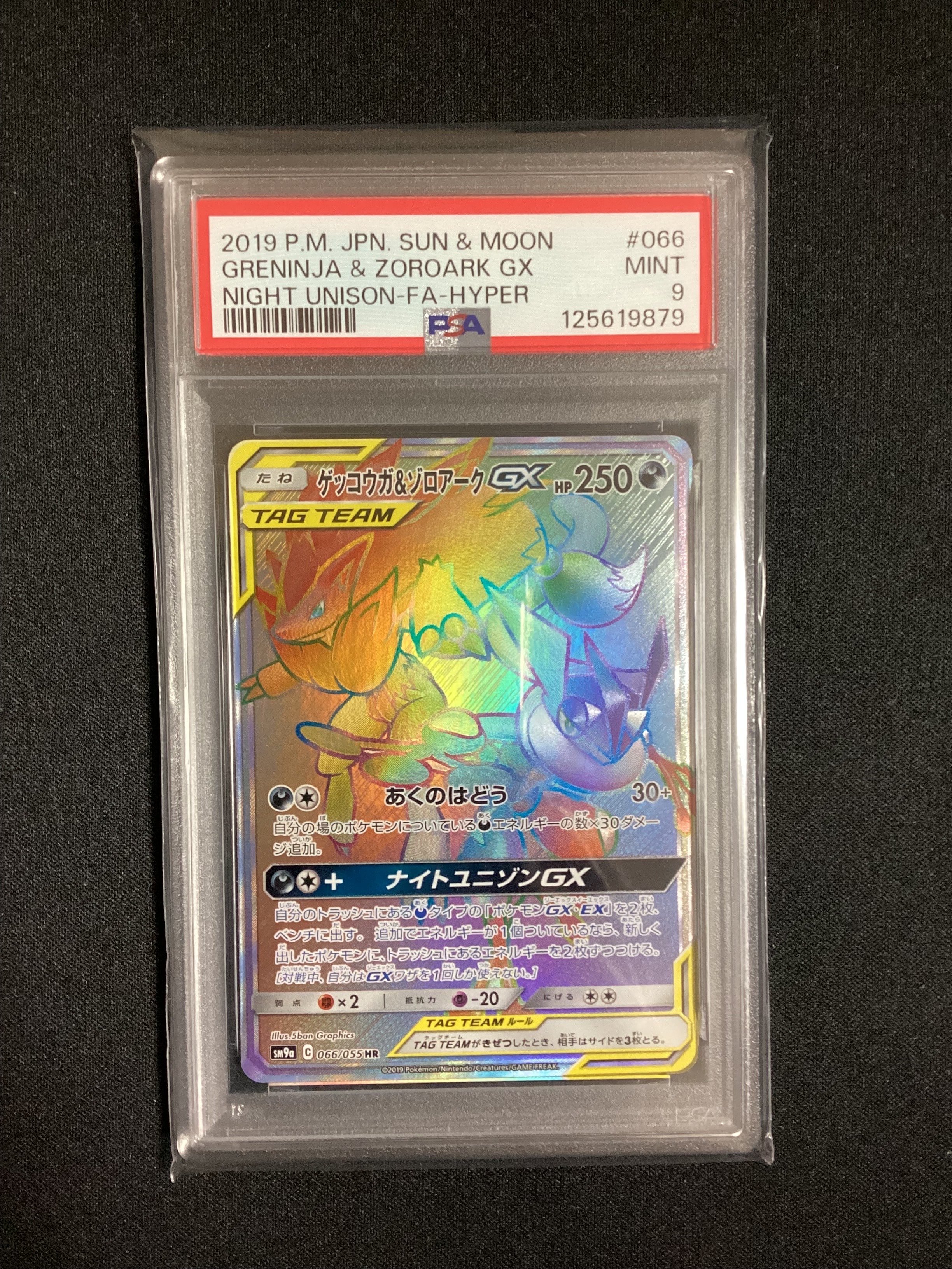 ゲッコウガ&ゾロアークGX HR[SM9a 066/055](強化拡張パック「ナイトユニゾン」)