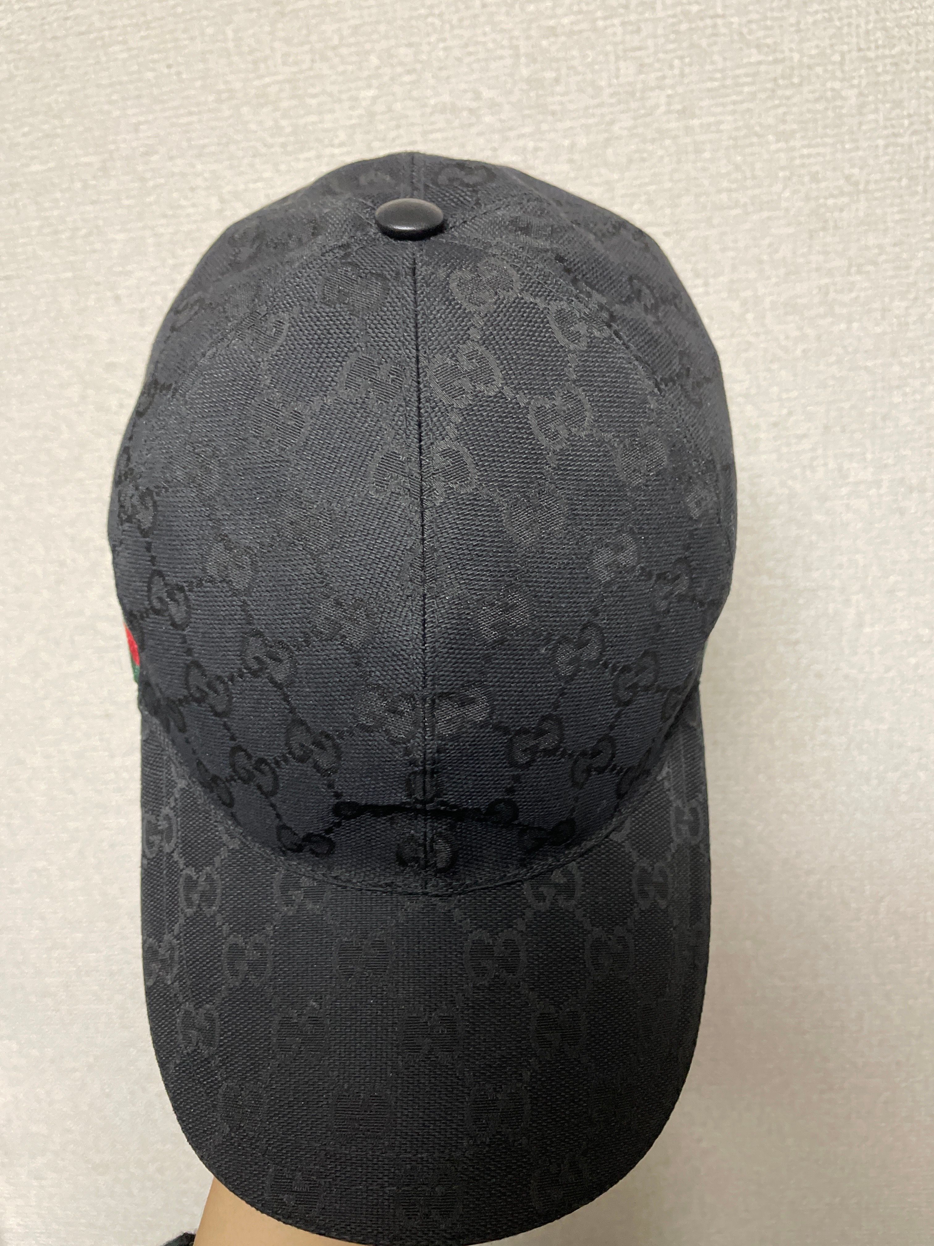 GUCCI Original GG Canvas Baseball Cap "Black"