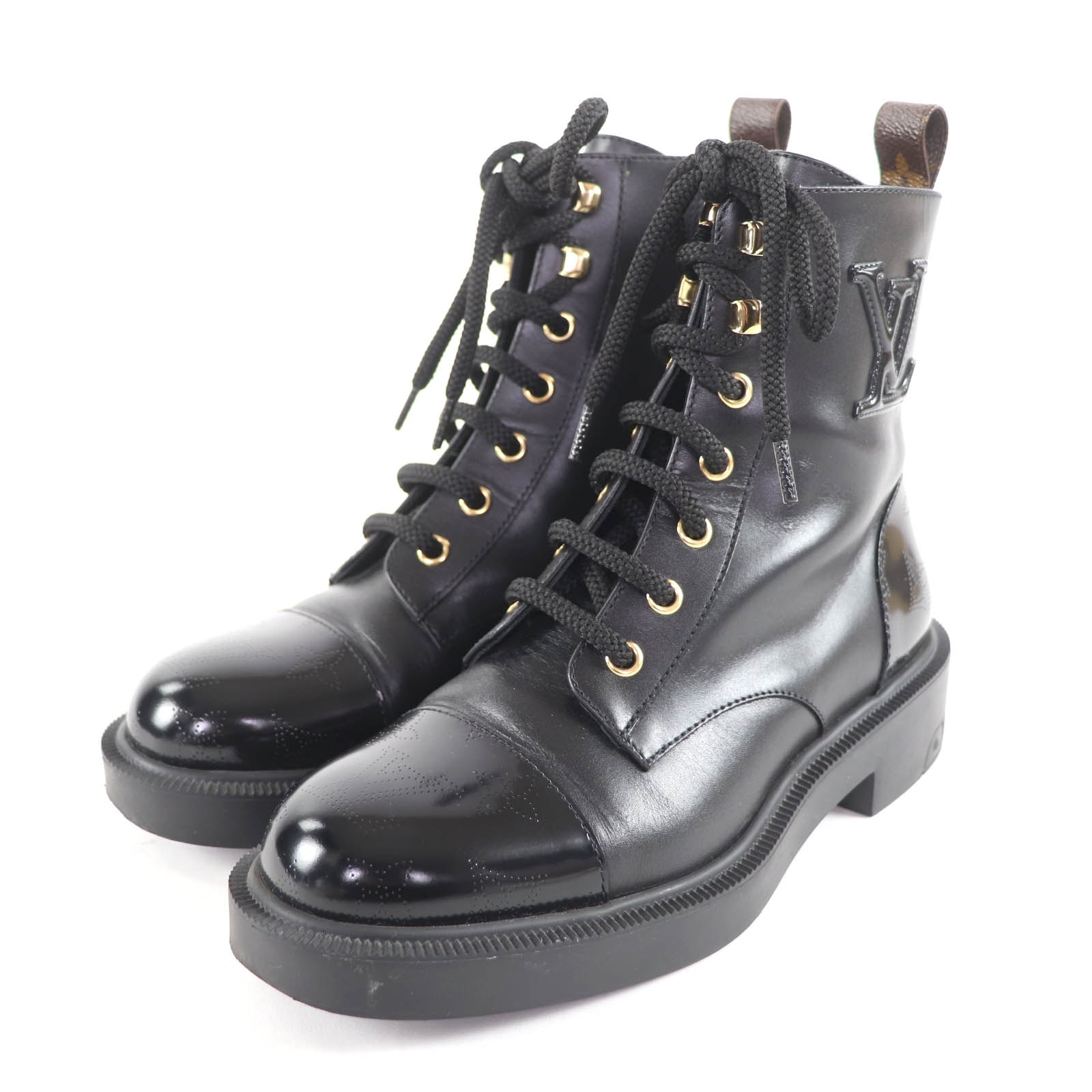 美品 ルイヴィトン ブーツ シチズンライン ブラック レディース 36