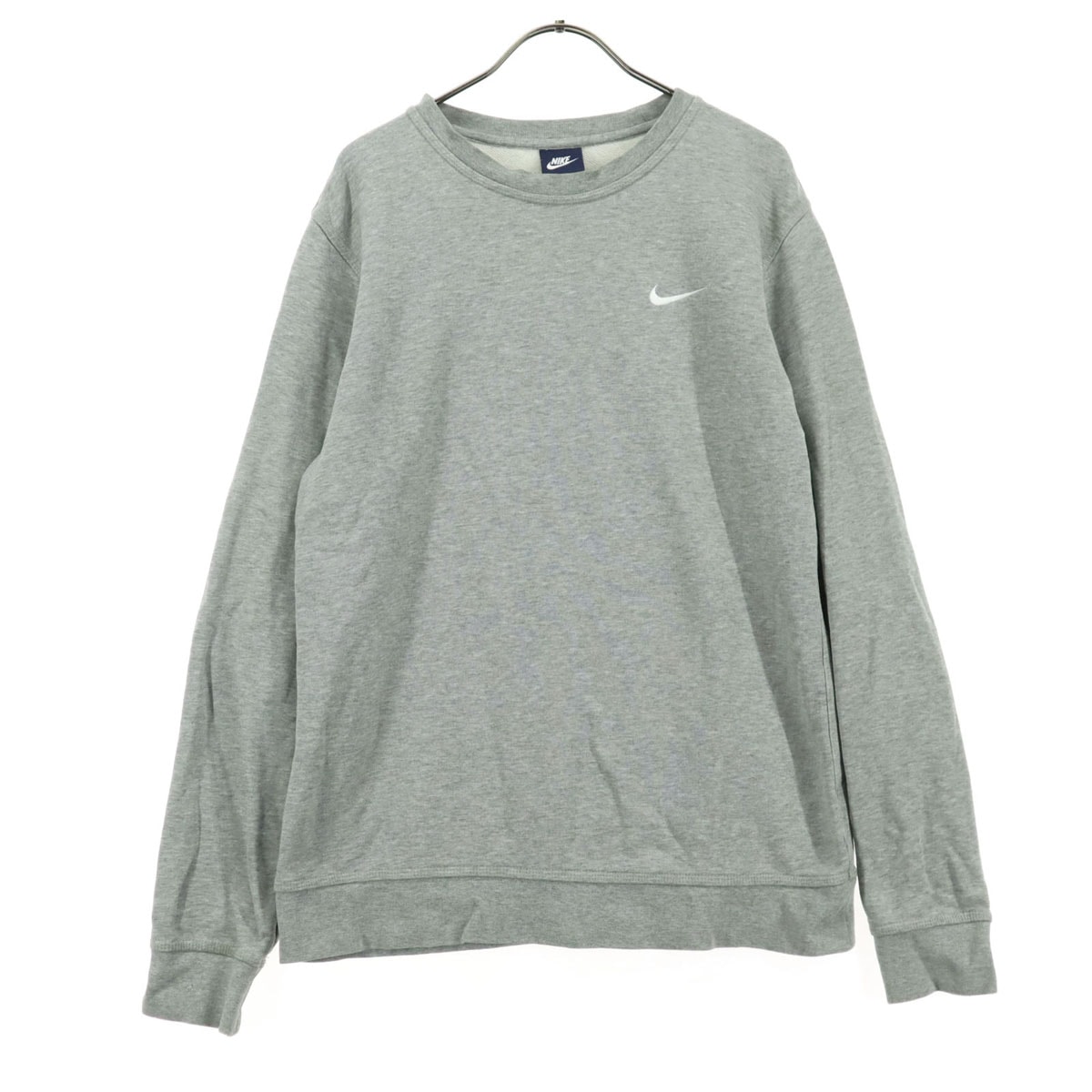 NIKE ナイキ スウォッシュ 長袖 クルーネック スウェット トレーナー L ライトグレー