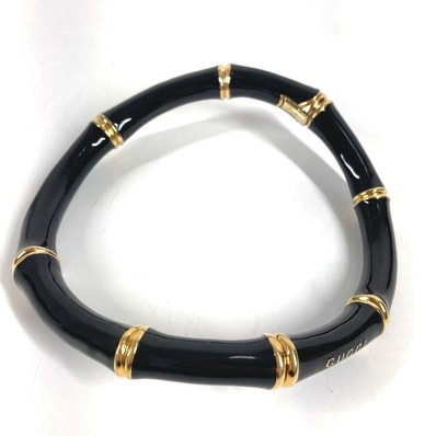 グッチ GUCCI バンブー ロゴ チョーカー 830377 25SS アクセサリー ジュエリー ネックレス アルミニウム ブラック