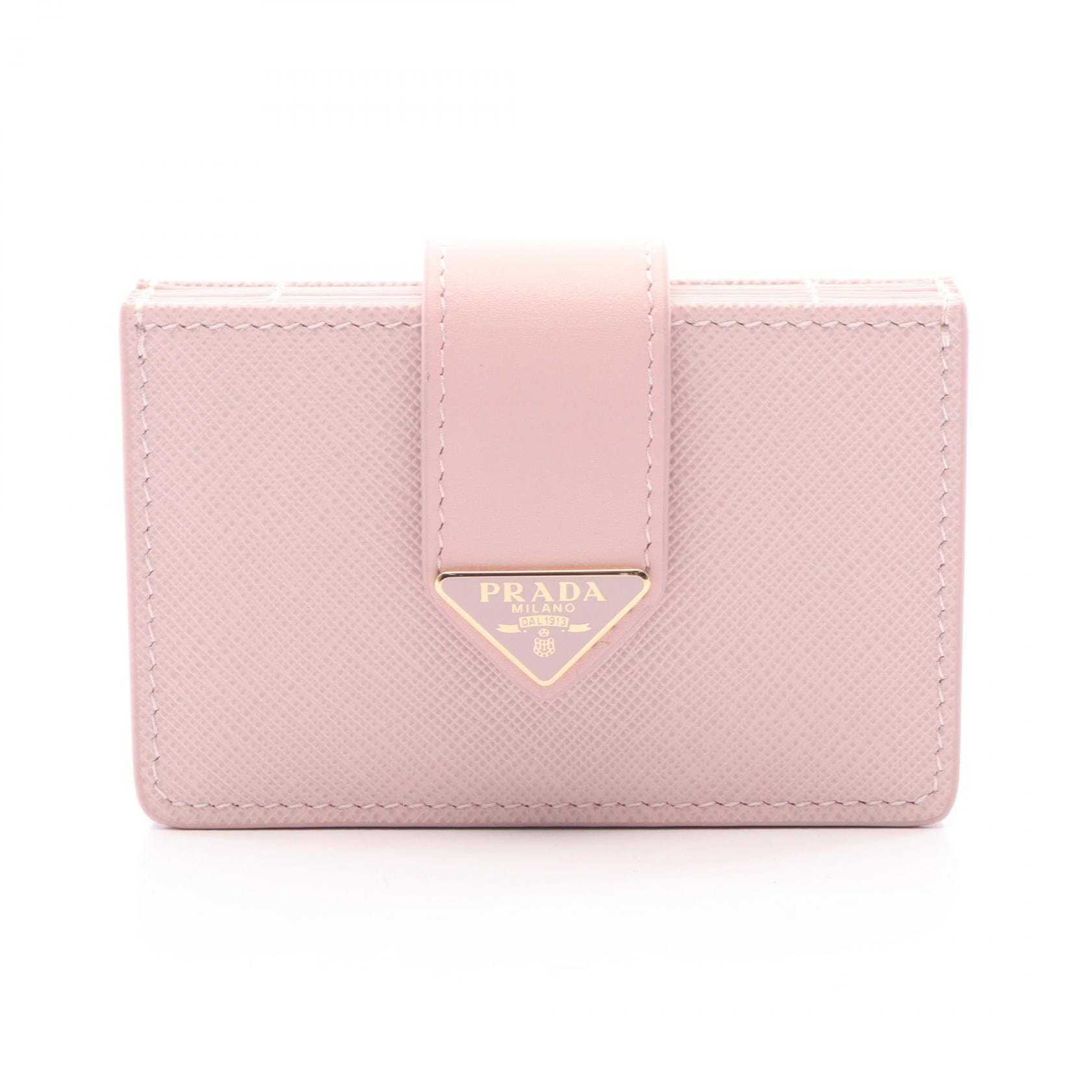 プラダ PRADA SAFFIANO TAB カードケース アクセサリー サフィアーノレザー レディース ピンク系 1MC2112DYGF0E18 【新品】