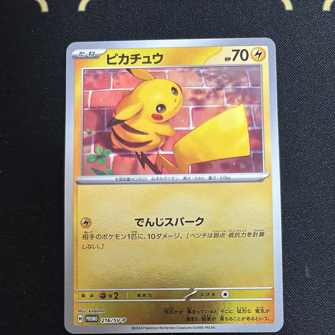 ピカチュウ P [SV-P 216](プロモカードパック「ポケカの夏がキタ!プロモカードGetキャンペーン!」)