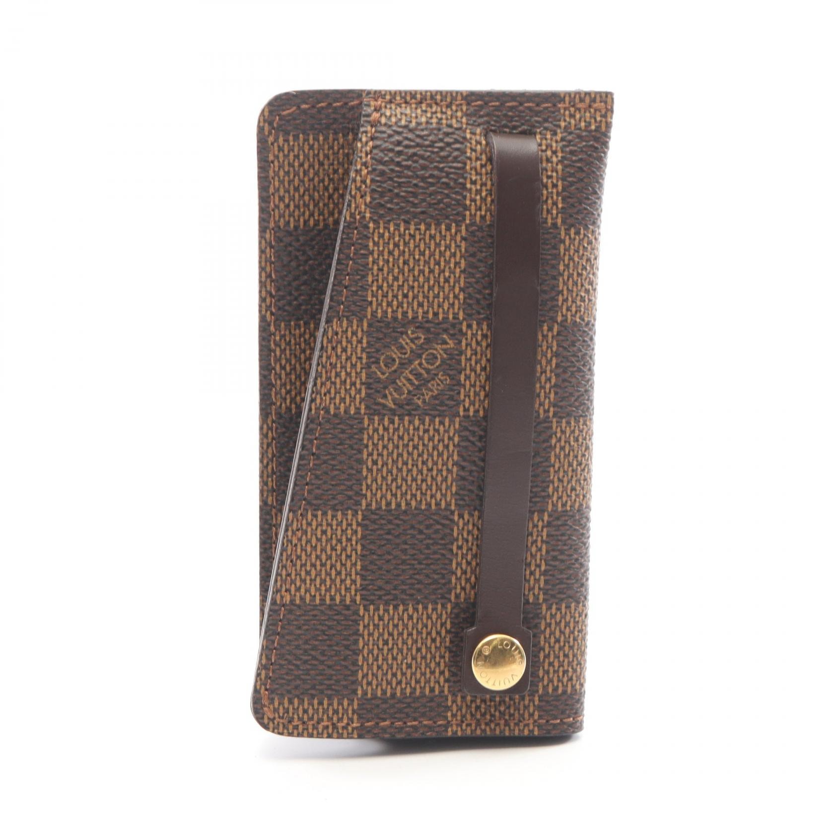 ルイ・ヴィトン LOUIS VUITTON クロシェットPM キーケース アクセサリー PVC ダミエ エベヌ レディース ブラウン系 N62661 【中古】