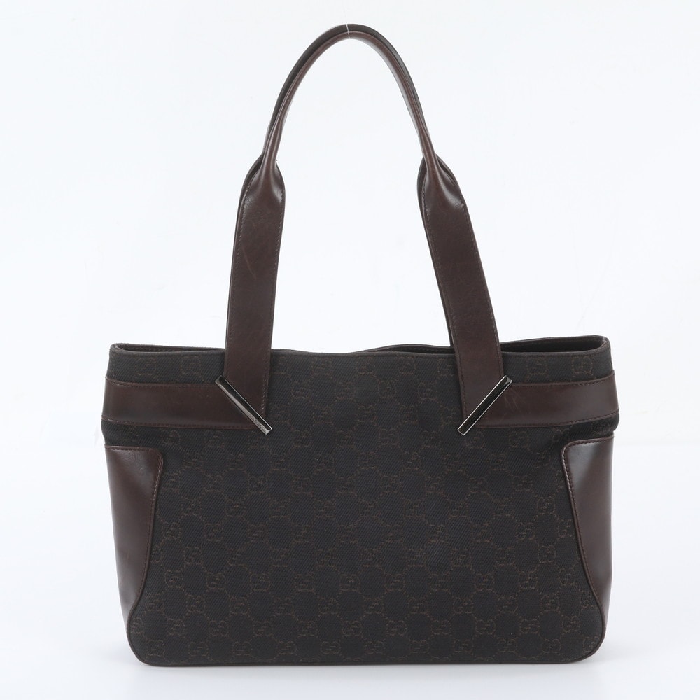 ■美品 グッチ73983 トート バッグ レザー×キャンバス