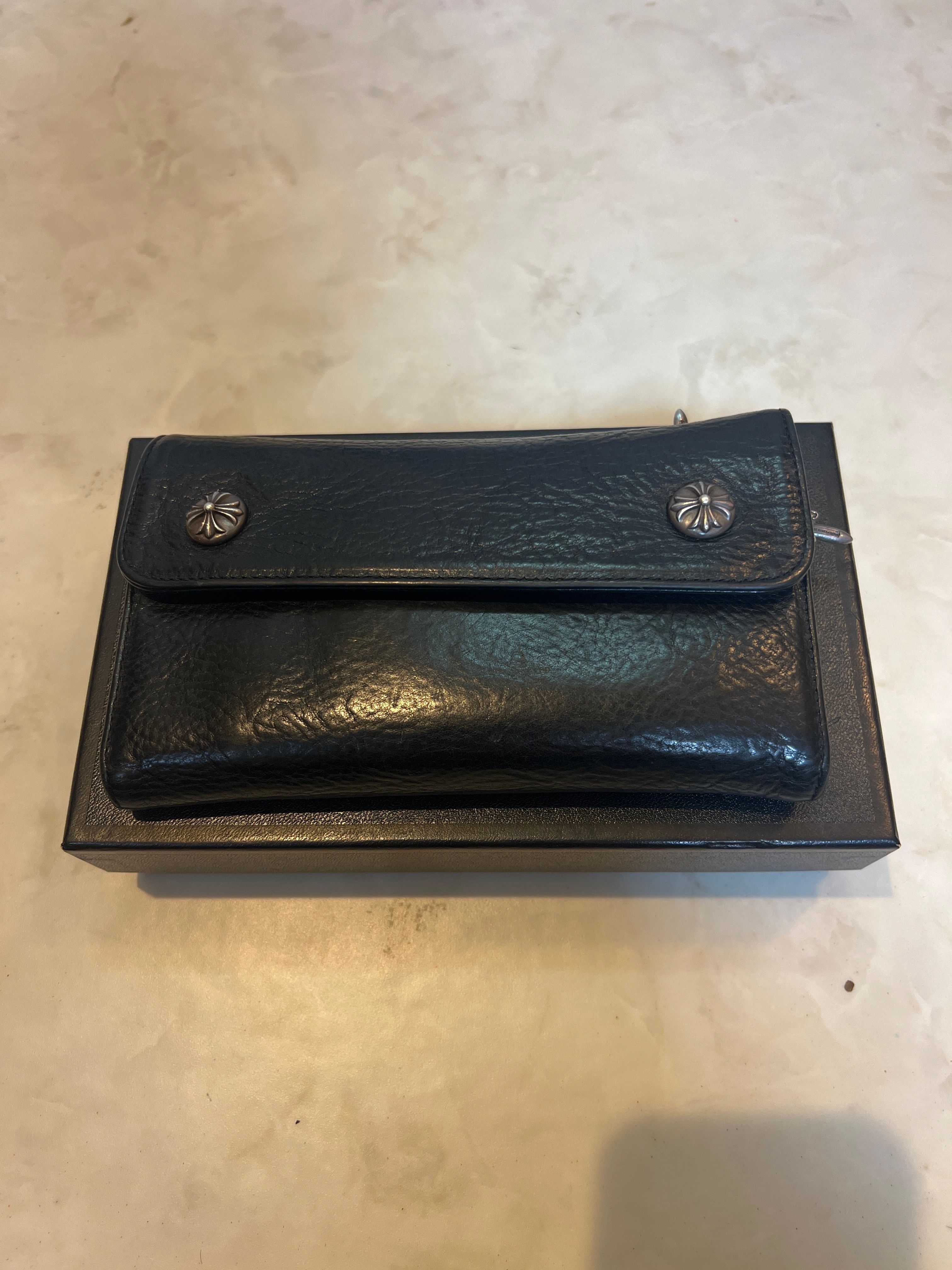 Chrome Hearts Wave Wallet Leather "Black"