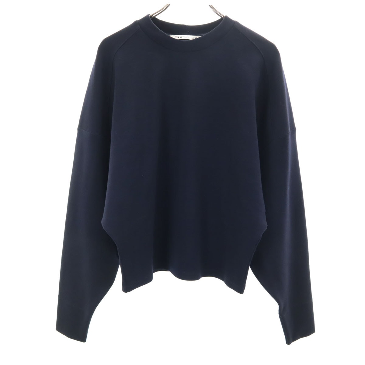 ZARA ザラ 長袖 ドルマン トレーナー L ネイビー