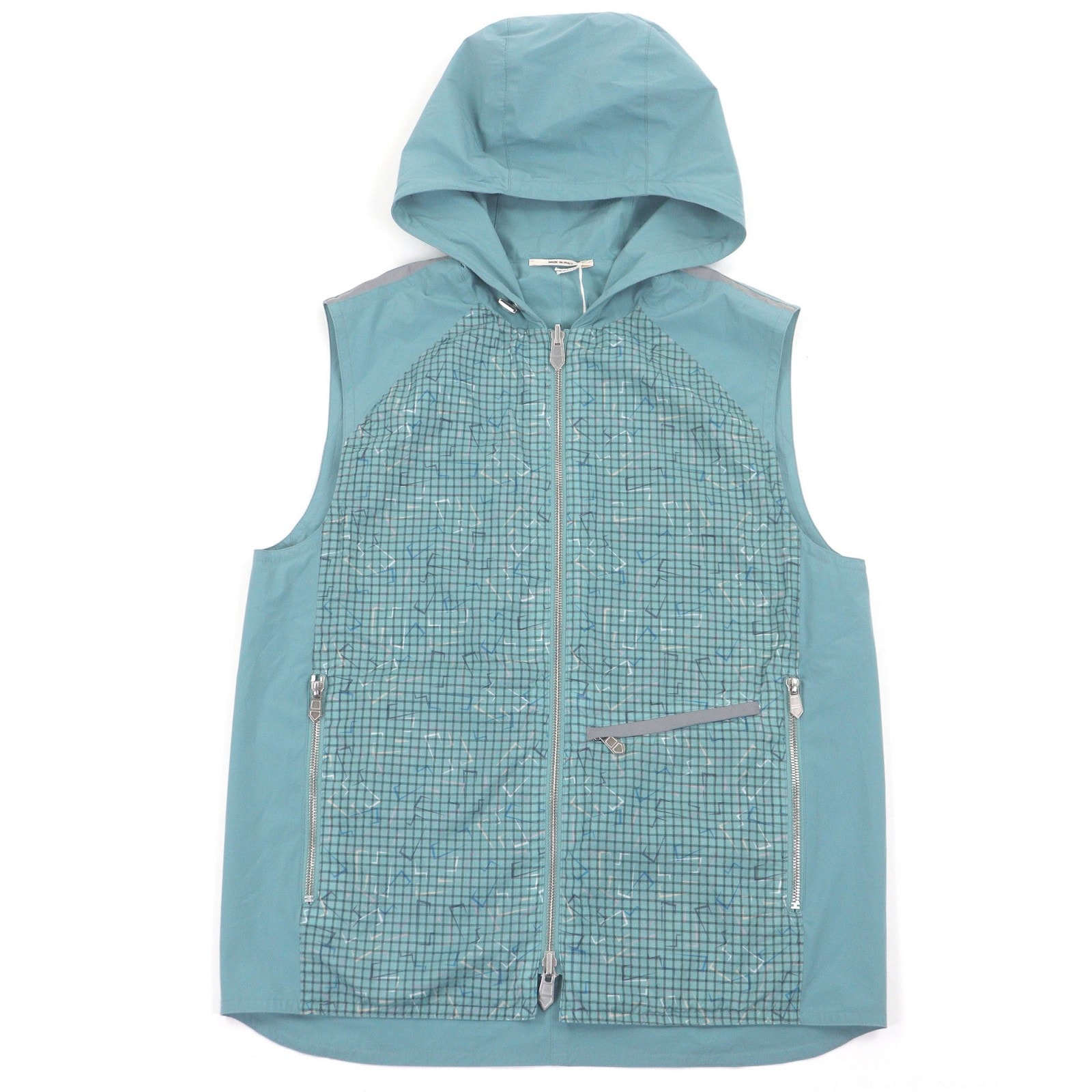 未使用品 エルメス ベスト ターコイズブルー メンズ 44