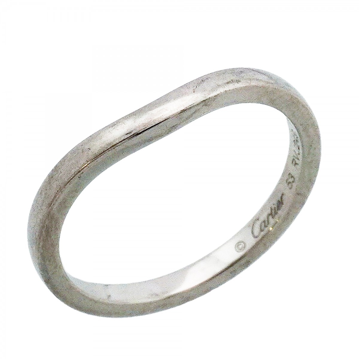 【6jeb0357】カルティエ リング バレリーナ Pt950 プラチナ #53【中古】レディース