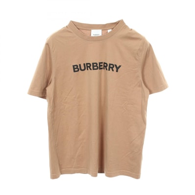 バーバリー BURBERRY ロゴ 半袖Tシャツ 衣料品 トップス コットン レディース ベージュ系 【中古】