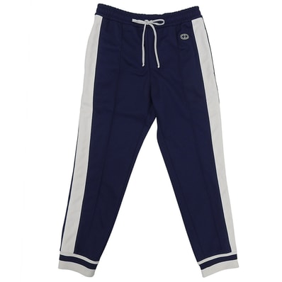 グッチ サイドストライプ トラックパンツ ボトムス レディース ブルー M M