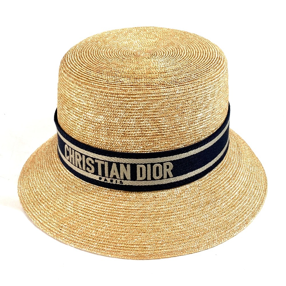 ディオール Dior ハット 11DRT952G180 DIORESORT ディオリゾート 麦わら帽子 ストローハット ハット ベージュ 新品同様