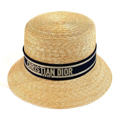 ディオール Dior ハット 11DRT952G180 DIORESORT ディオリゾート 麦わら帽子 ストローハット ハット ベージュ 新品同様