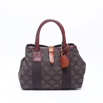 セリーヌ CELINE マカダム柄 ハンドバッグ【中古】