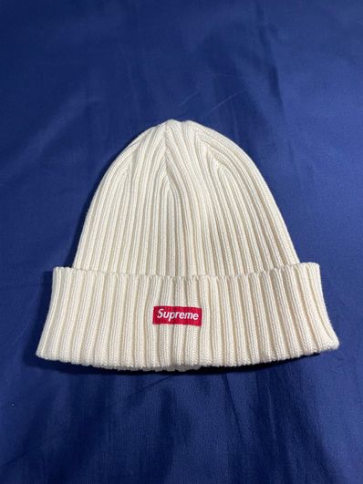 Supreme SS22 Overdyed Beanie "Cream"(22SS)