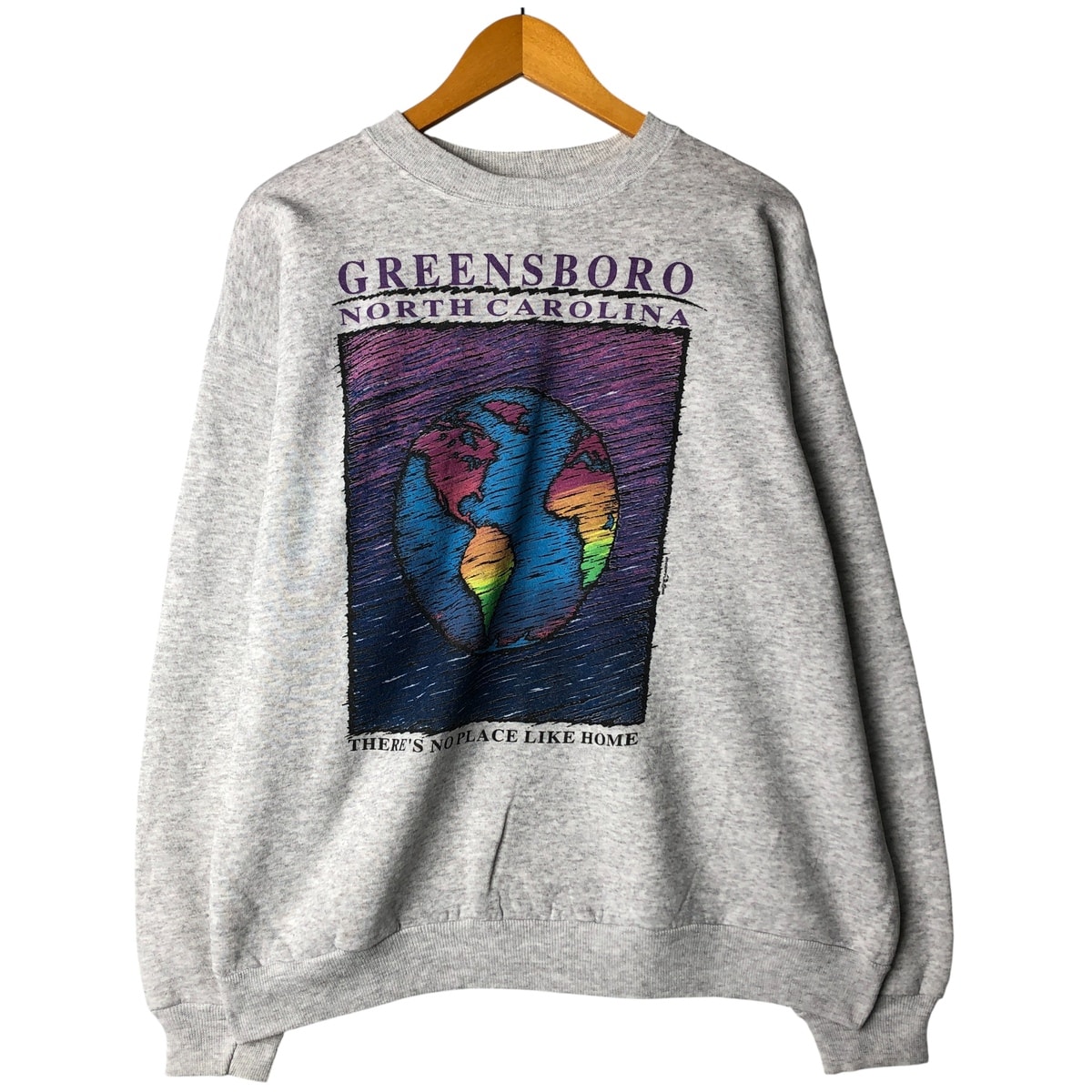 古着 90年代 ヘインズ Hanes ACTIVEWEAR プリントスウェットシャツ トレーナー USA製 メンズXL相当 ヴィンテージ/eaa606532