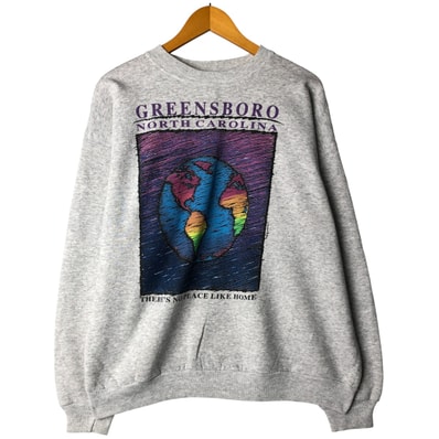 古着 90年代 ヘインズ Hanes ACTIVEWEAR プリントスウェットシャツ トレーナー USA製 メンズXL相当 ヴィンテージ/eaa606532