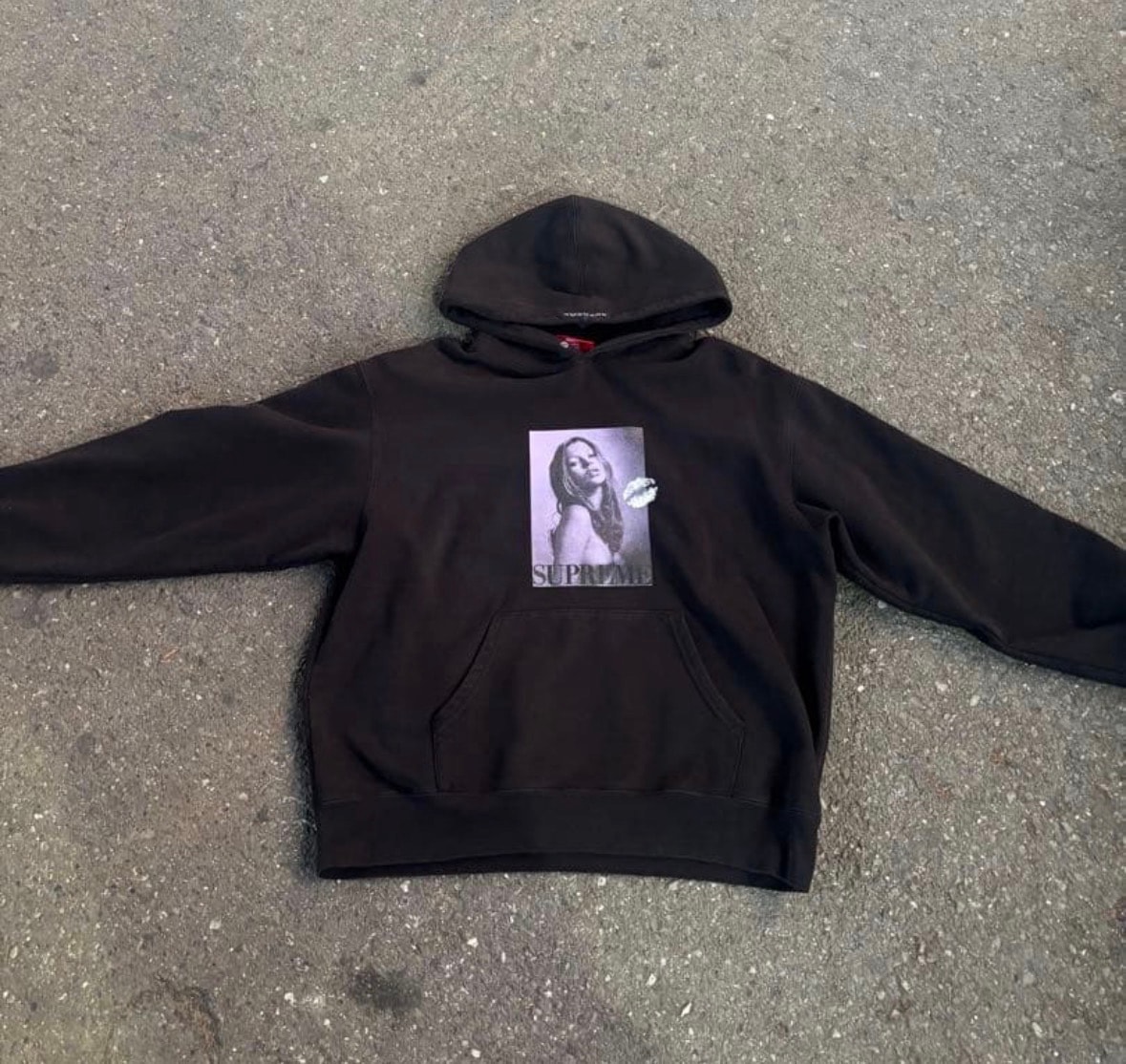 Supreme Kate Moss Hooded Sweatshirt "Black"