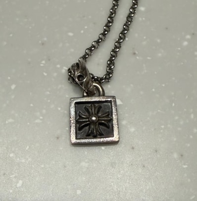 Chrome Hearts Framed CH Plus Charm "Silver"