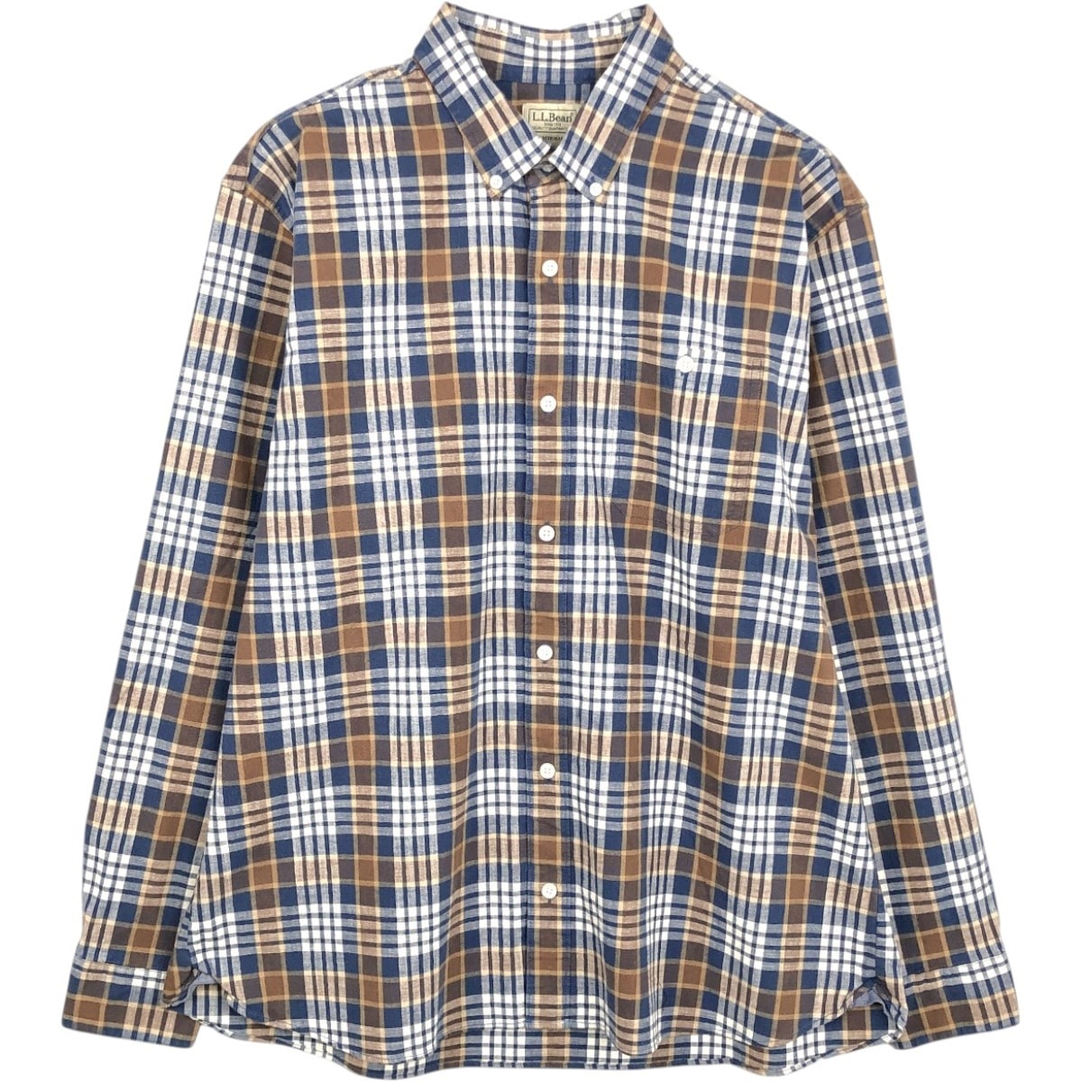 古着 90~00年代 エルエルビーン L.L.Bean TRADITIONAL FIT 長袖 ボタンダウンチェックシャツ メンズL相当/eaa662806