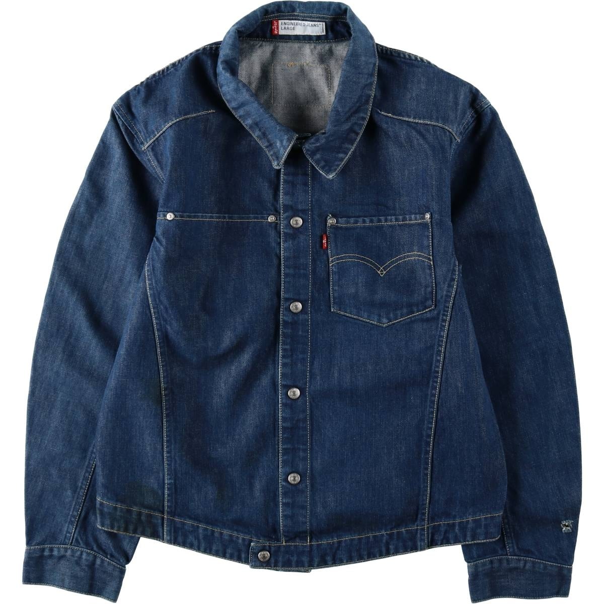 古着 00年代 リーバイス Levi's ENGINEERED エンジニアード ユーロモデル 70100-0843 デニムジャケット メンズL相当/eaa632505