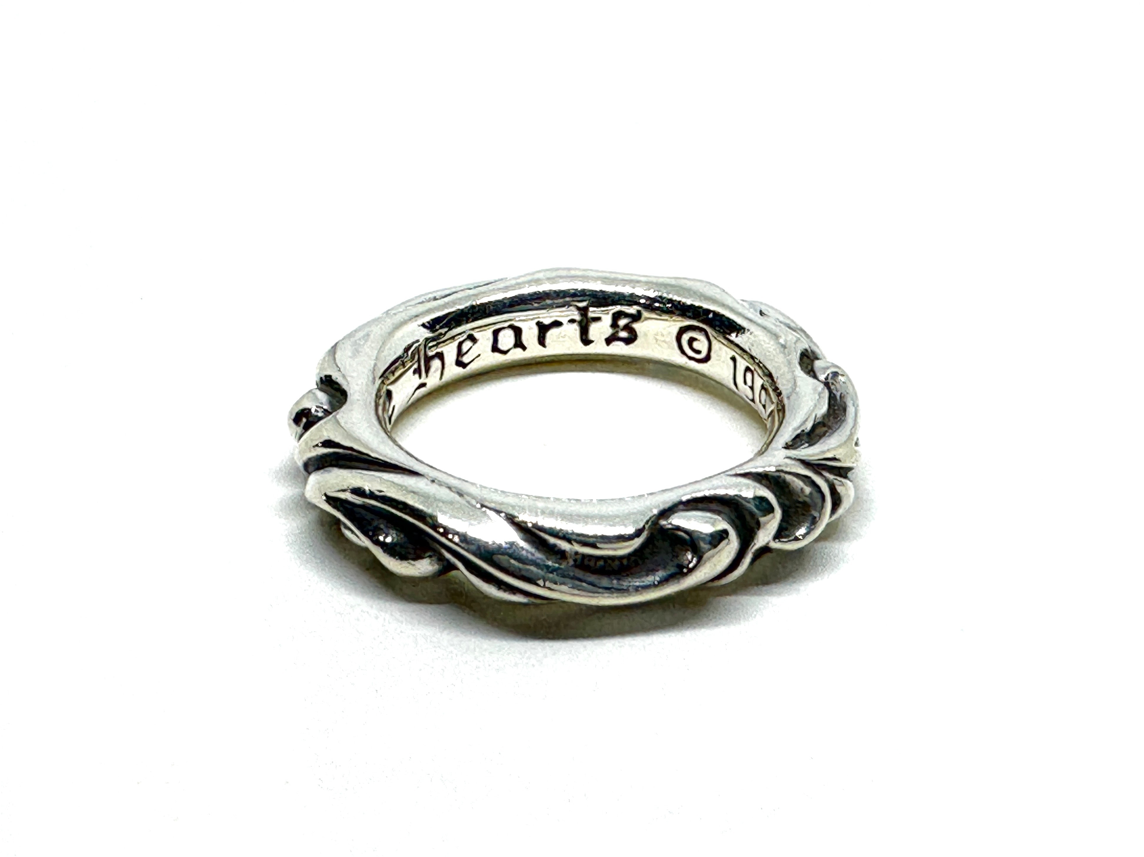 Chrome Hearts Scroll Band Ring "Silver"