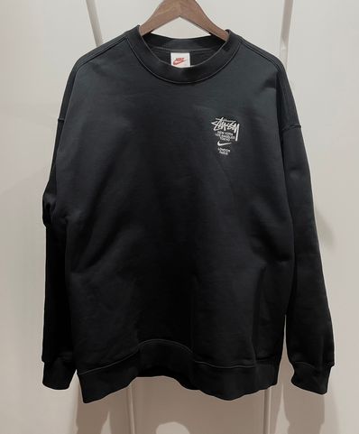 Nike x Stussy International Crewneck Sweatshirt (US Size) "Black" DC4198-010
