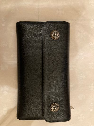 Chrome Hearts Wave Wallet Leather "Black"