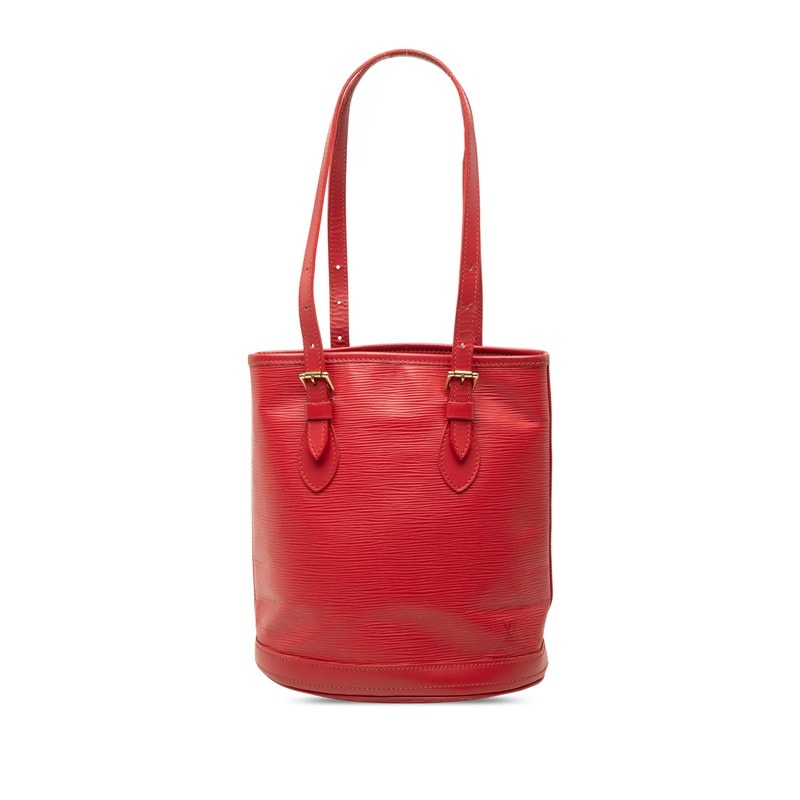 ルイ ヴィトン エピ バケットPM トートバッグ ショルダーバッグ M5899E ルージュ レッド レザー レディース LOUIS VUITTON 中古