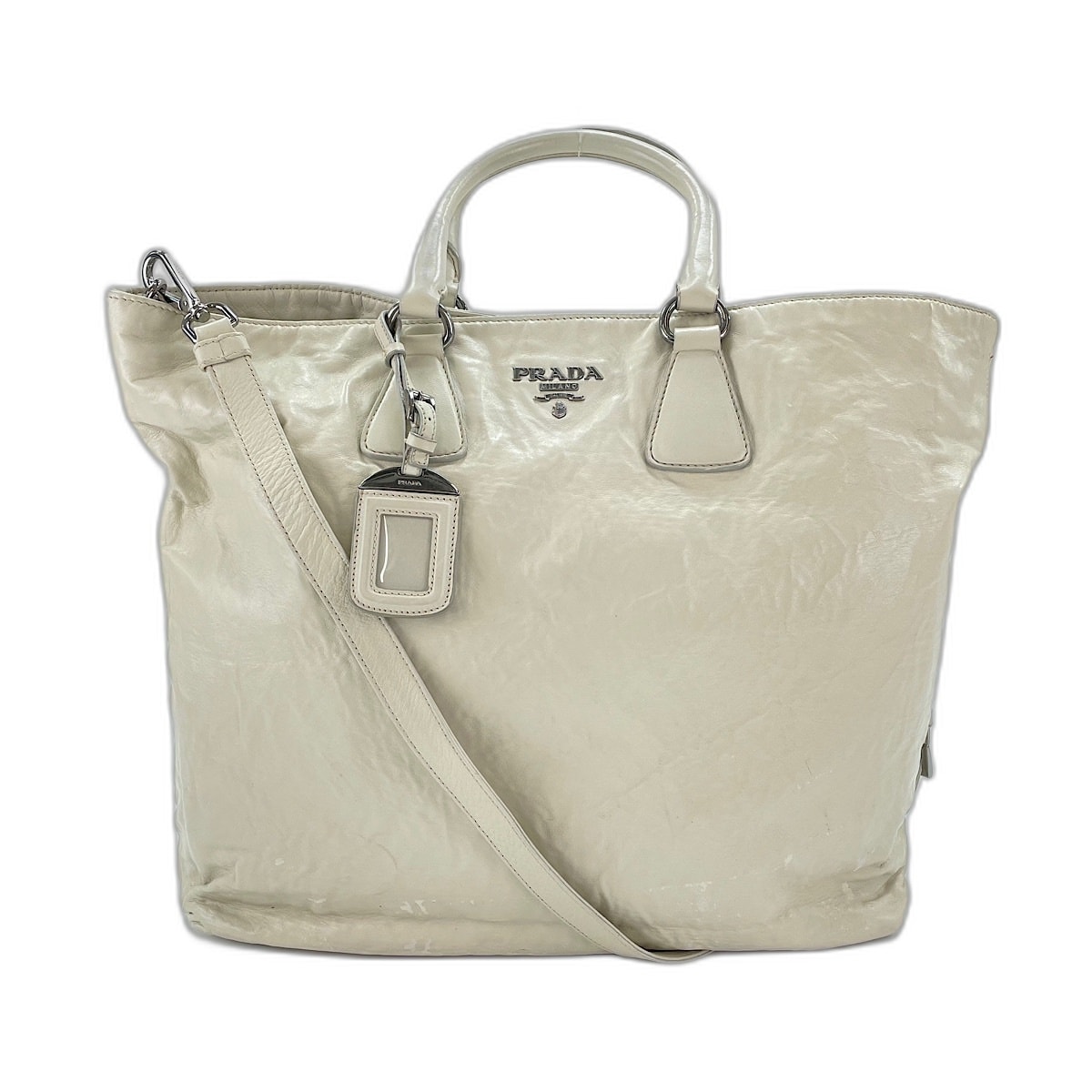 プラダ PRADA 2WAY トートバッグ レザー【中古】