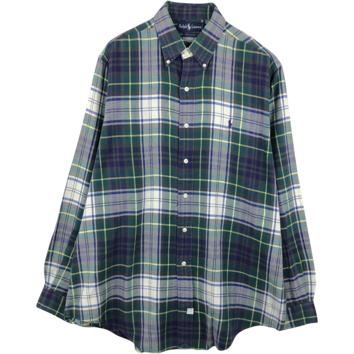 古着 ラルフローレン Ralph Lauren 長袖 ボタンダウンチェックシャツ メンズL相当/eaa676794