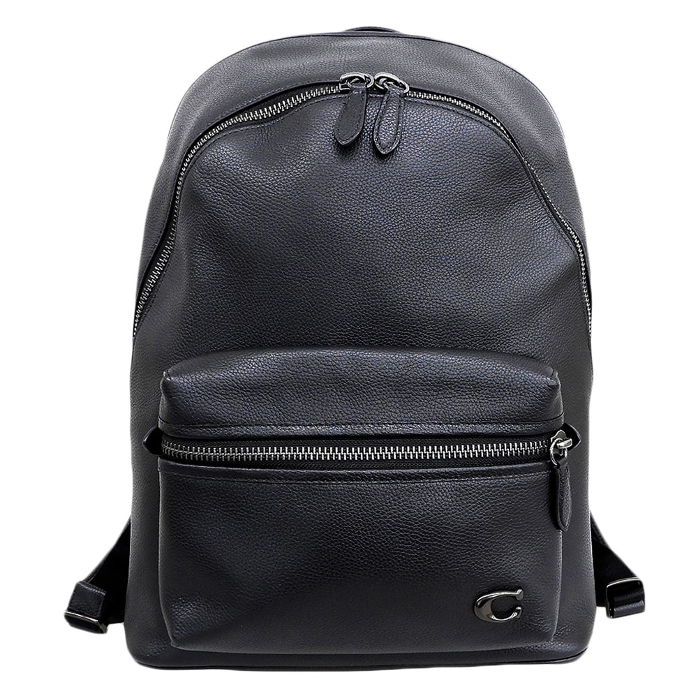 コーチ 美品 チャーター バックパック リュック デイパック メンズ ブラック CP161