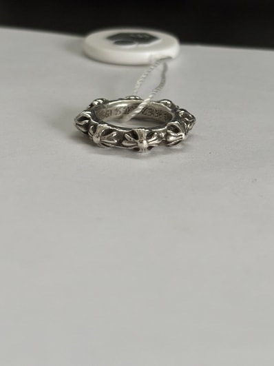 Chrome Hearts Cross Band Ring "Silver"