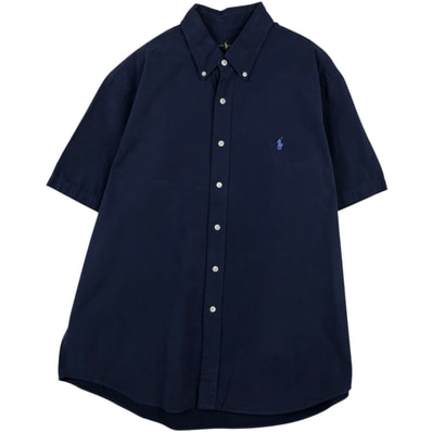 古着 ラルフローレン Ralph Lauren 半袖 ボタンダウンシャツ メンズXL相当/eaa641628