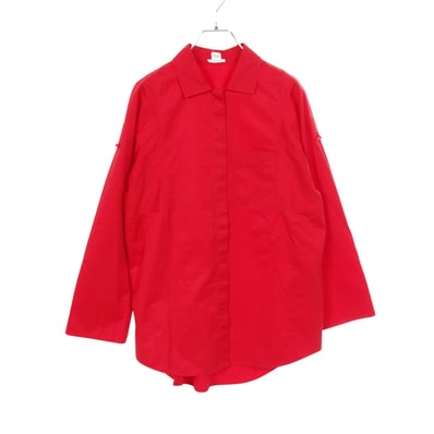 エルメス HERMES 長袖シャツ 衣料品 トップス コットン レディース レッド系 【中古】