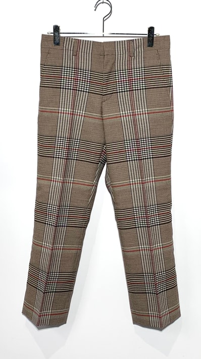Burberry Tartan Plaid Tail Pants "Beige"