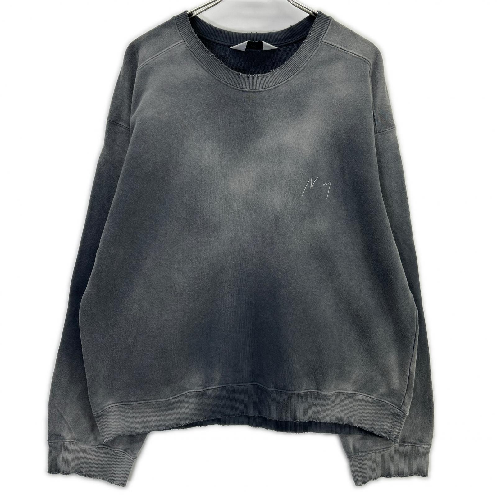 アンセルム ANC-CT145-A グレー UNEVENNESS SWEAT SHIRT トレーナー 2