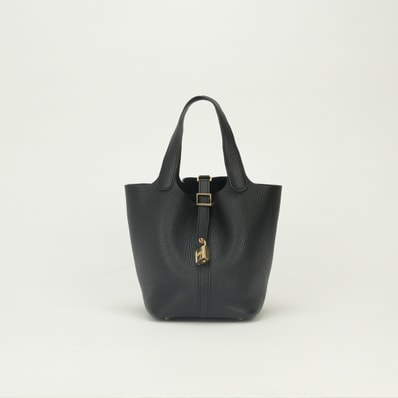 エルメス HERMES ピコタンロックPM 18 バッグ トートバッグ トリヨンクレマンス ノワール Noir ブラック Black 黒 ゴールド金具 ハンドバッグ