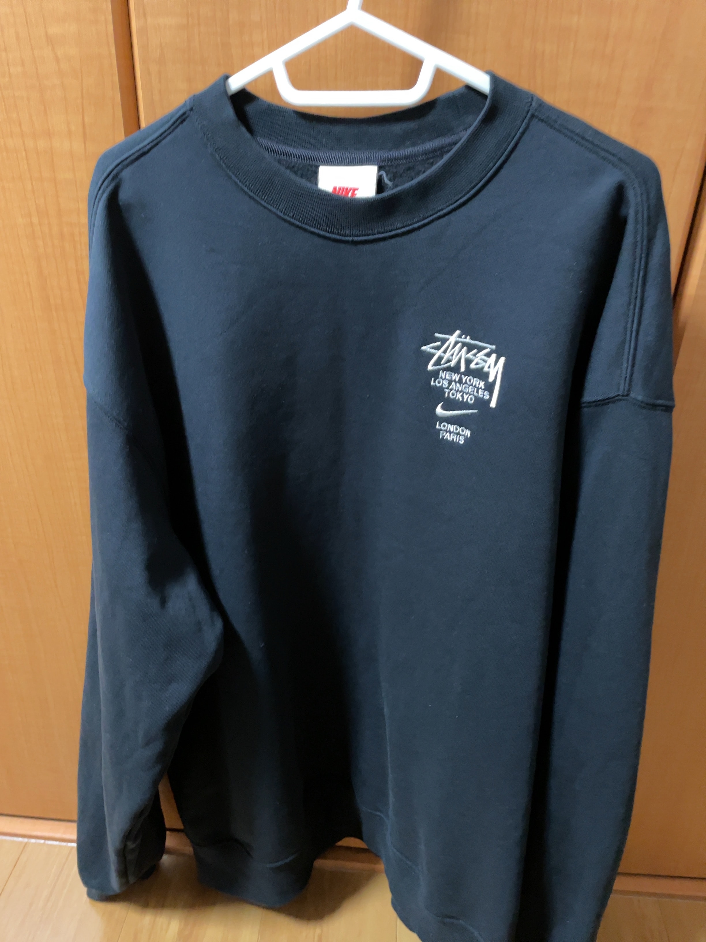 Nike x Stussy International Crewneck Sweatshirt (US Size) "Black" DC4198-010