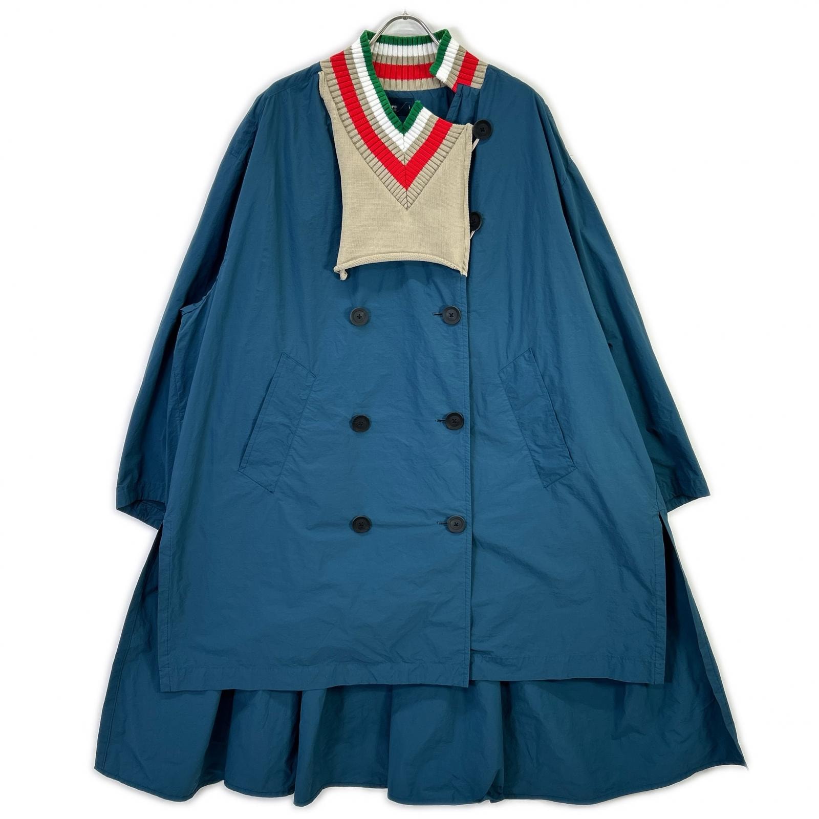 カラー ブルー 22SCL-C03105 製品染めNyタイプライター BLOUSON 1