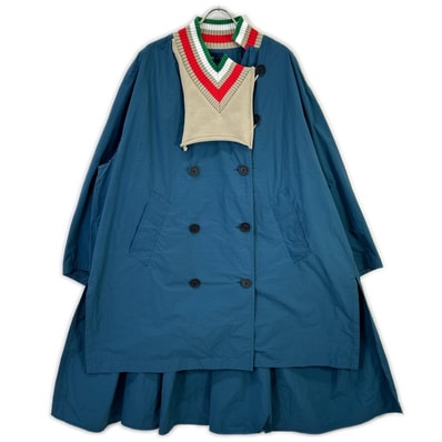 カラー ブルー 22SCL-C03105 製品染めNyタイプライター BLOUSON 1