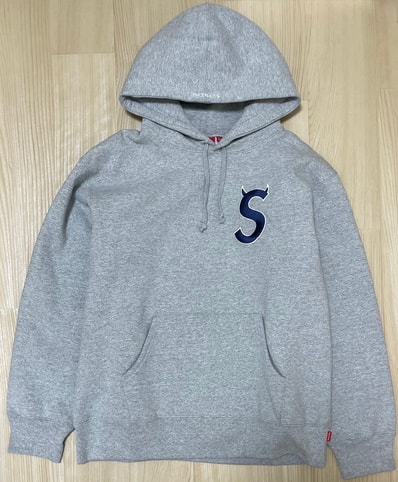 Supreme S Logo Hooded Sweatshirt "Heather Grey" (22FW)