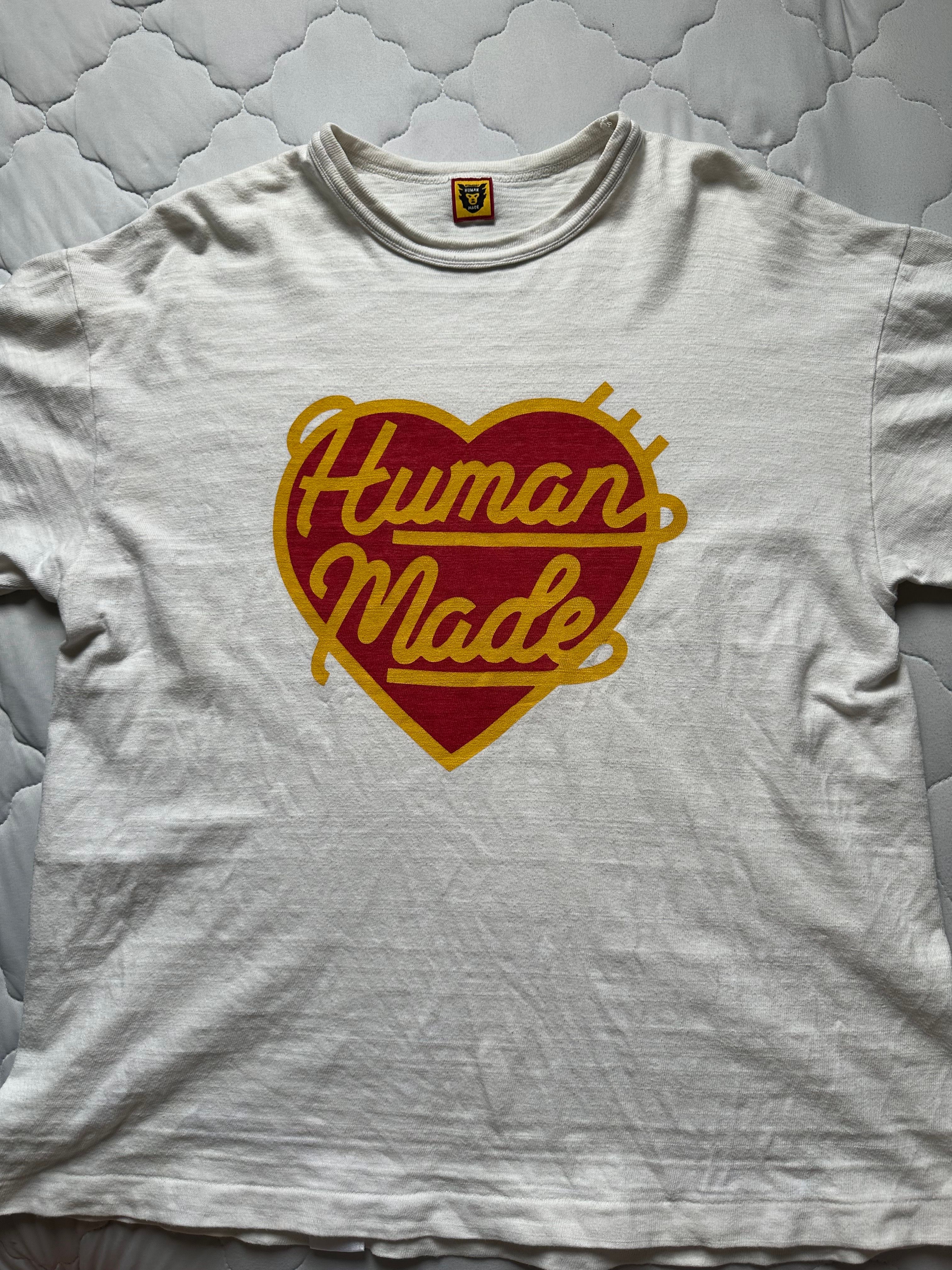 HUMAN MADE HEART T-SHIRT "White"