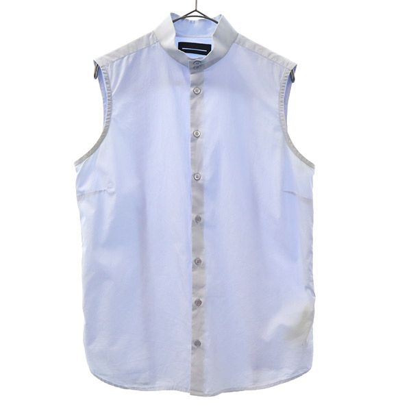 DIESEL BLACK GOLD ディーゼルブラックゴールド ノースリーブ シャツ 42 ブルー ブラウス