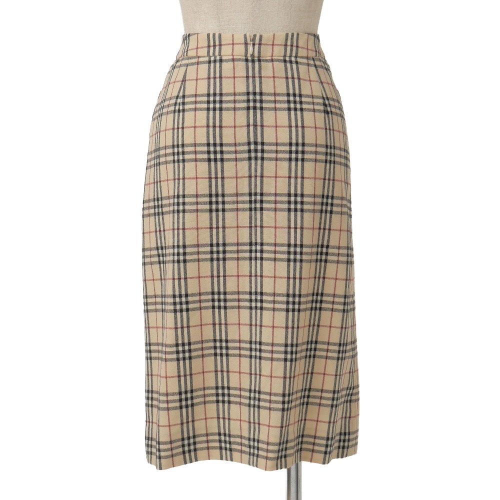 BURBERRY バーバリー スカート サイズ38 ノバチェック柄 タイト ミディアムスカート ブランド古着【中古】20261019/RB1335